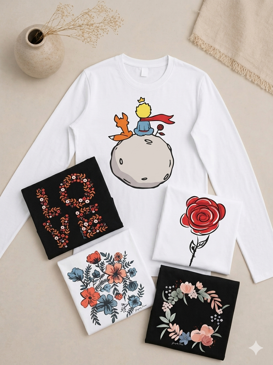 Remera Manga Larga de Algodón con Estampas Exclusivas - Imagen 3